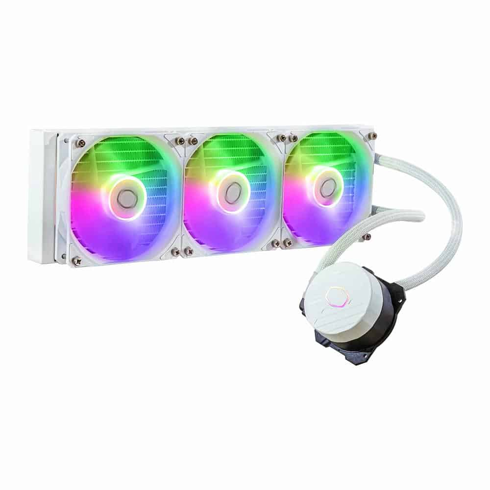 (image for) Cooler Master 360mm MasterLiquid 360L Core ARGB White Intel/AMD CPU Liquid Cooler